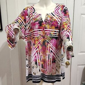 Colorful Geometric Women's Top